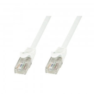 Kabel Krosowy Patchcord U/utp Cat6 1m Biały 100% Miedź